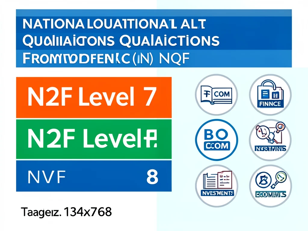 Illustration of NQF levels and relevant degree fields.