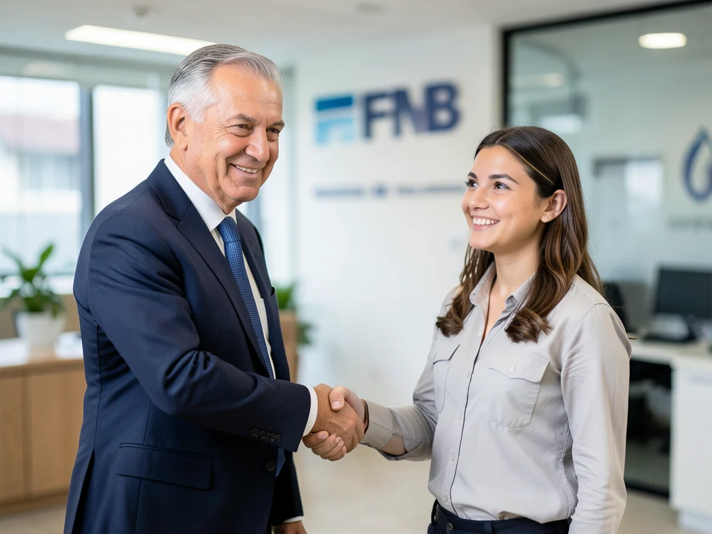 Symbolic handshake representing potential permanent employment.