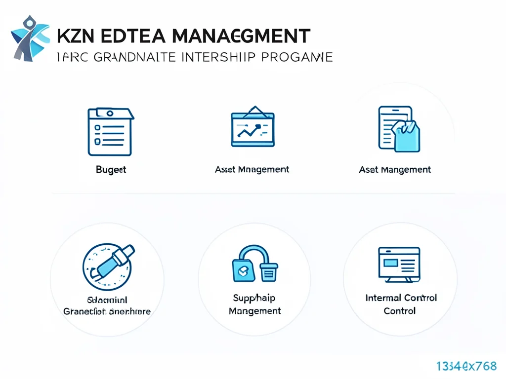 Graphic representing financial management internship streams.