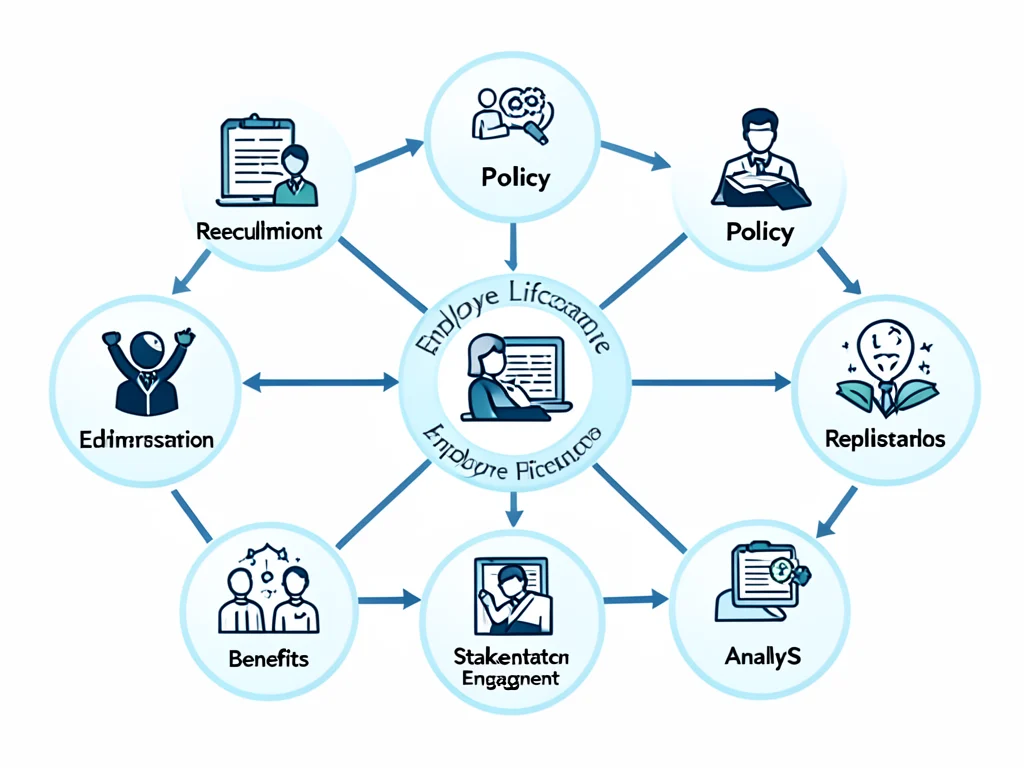 Infographic detailing the diverse HR functions covered in the Fraser Alexander HR Graduate Programme.