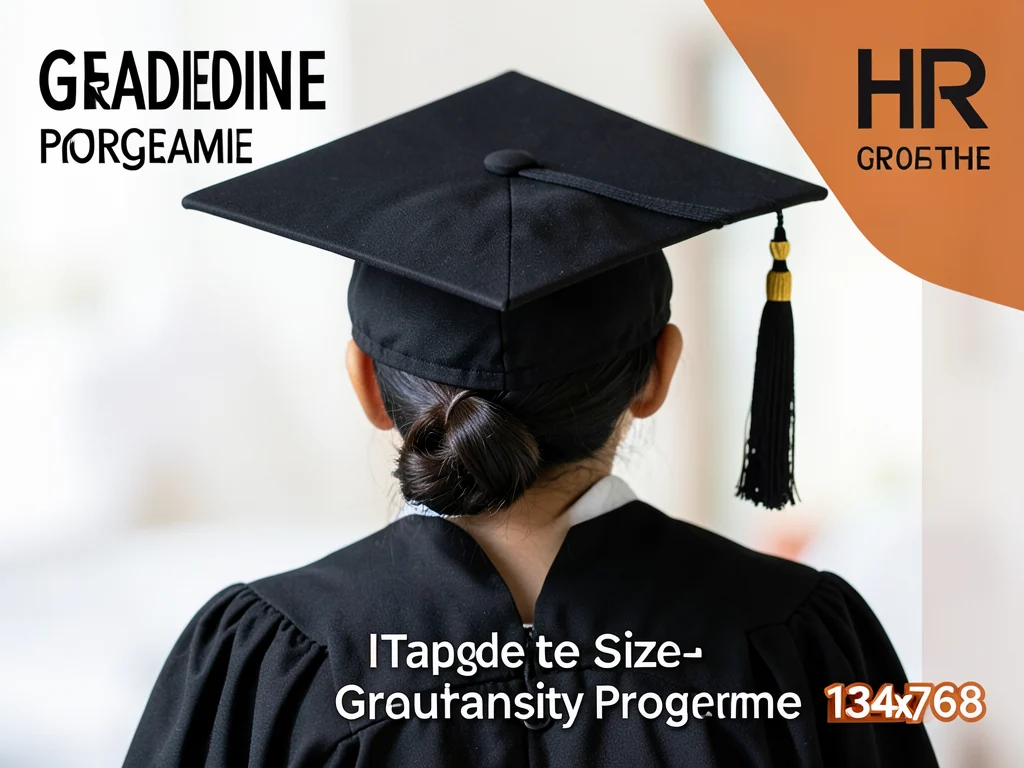 Illustration of a graduation cap and scroll, representing the educational qualification for the HR Graduate Programme.