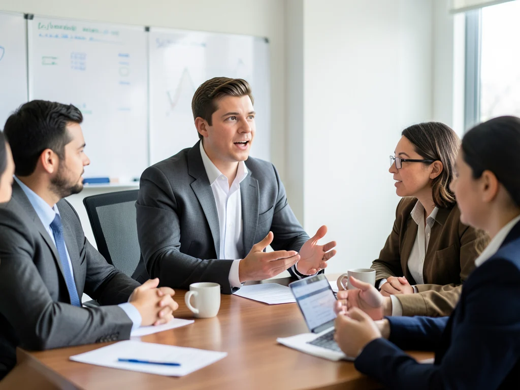 An intern demonstrating strong communication and interpersonal skills in a team setting.