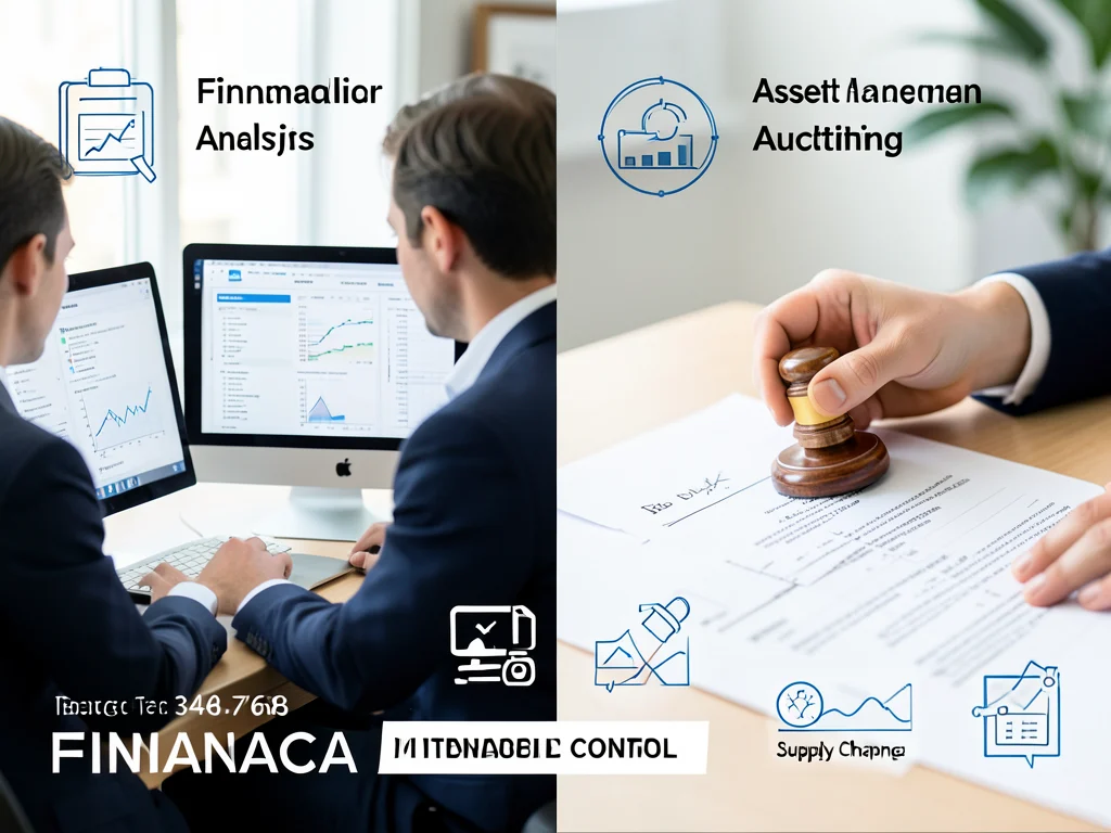 Visual representation of various financial management internship roles.