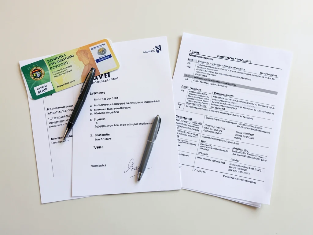 Essential application documents including ID, CV, and academic records.