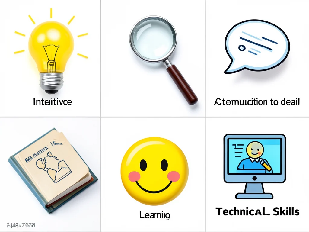 Icons representing desired skills for HR graduates.