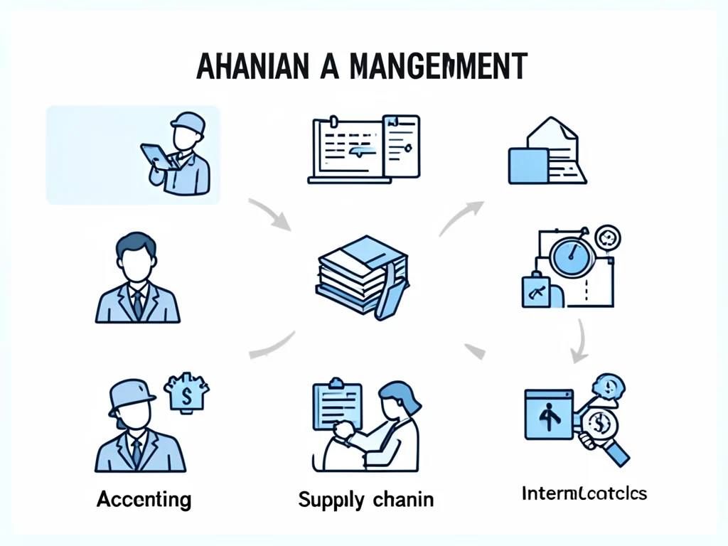 Infographic illustrating various financial management internship streams.