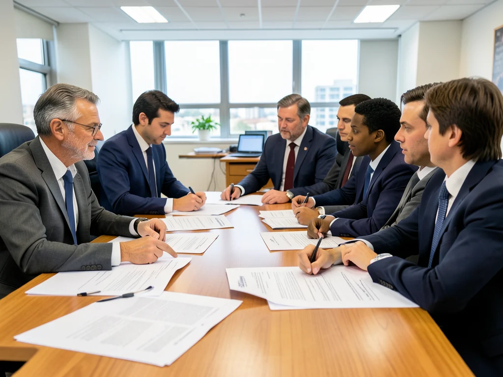University professors evaluating applications for the African Presidential Scholars program.