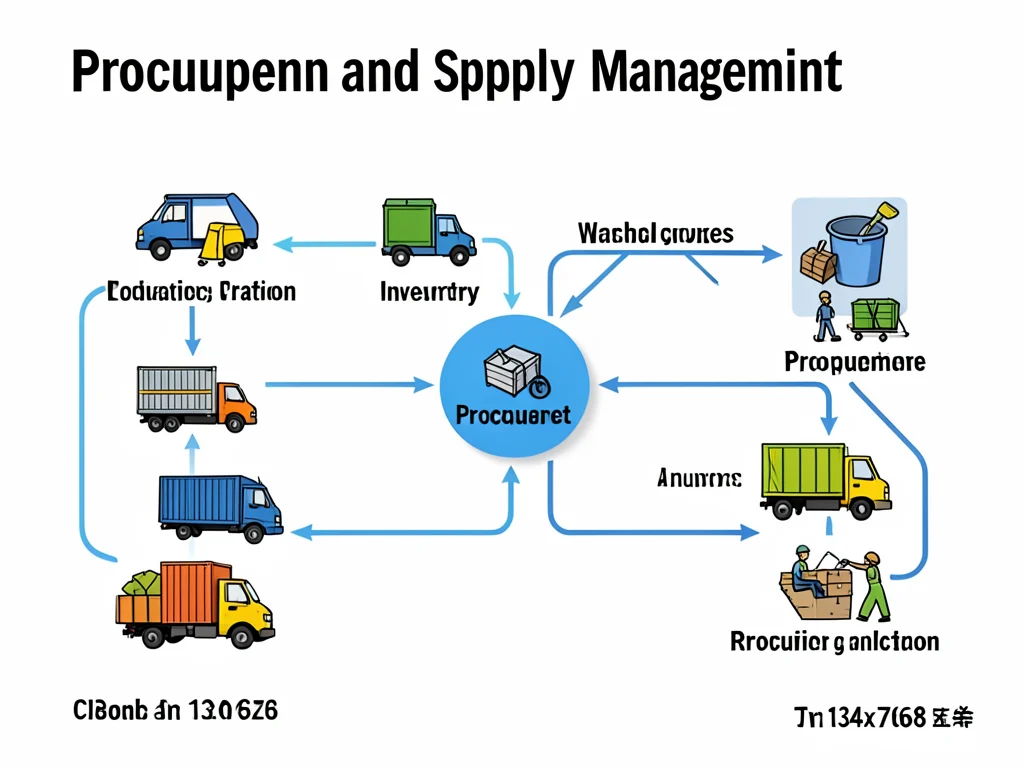 Illustration of supply chain management processes.
