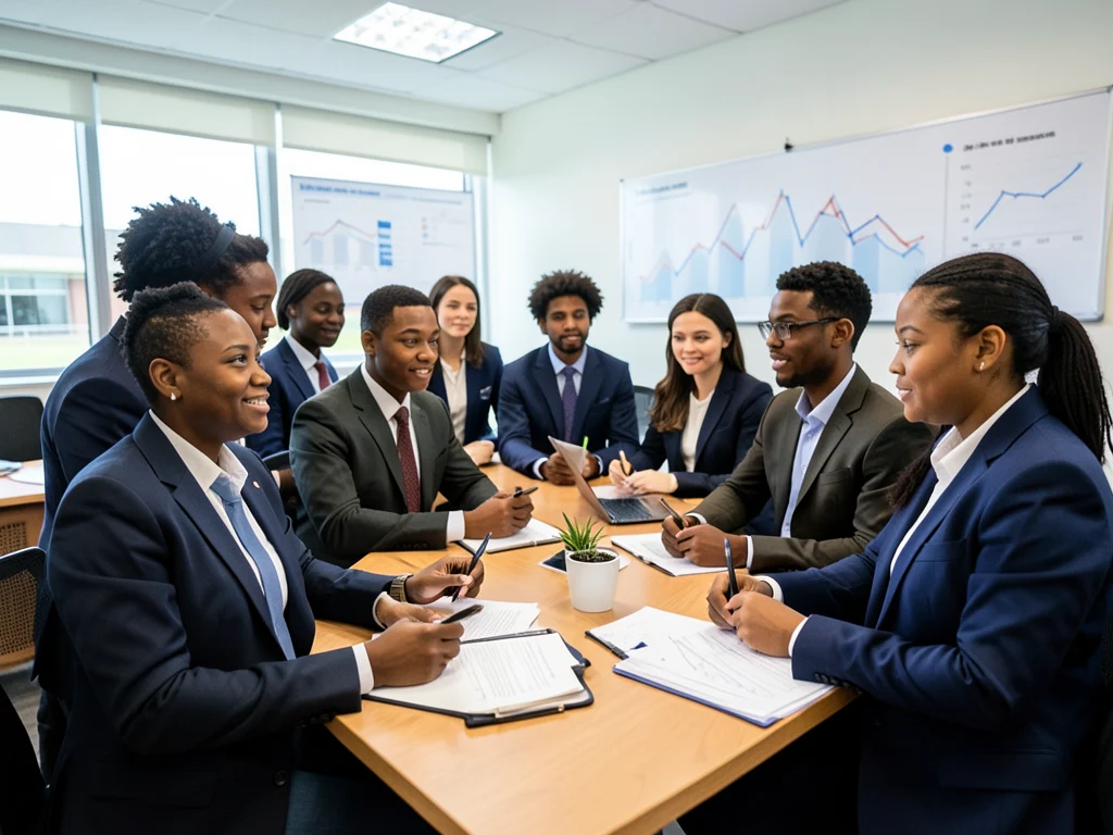 Young graduates gaining practical experience in municipal financial management.