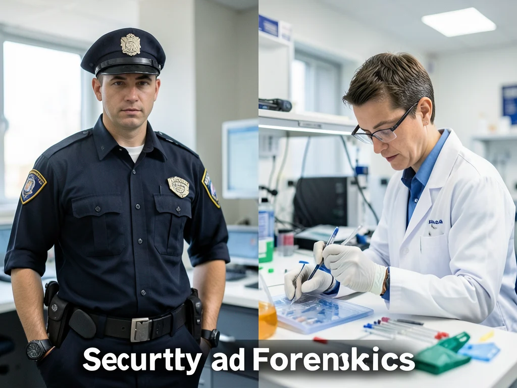 Visual representation of security and forensic roles.