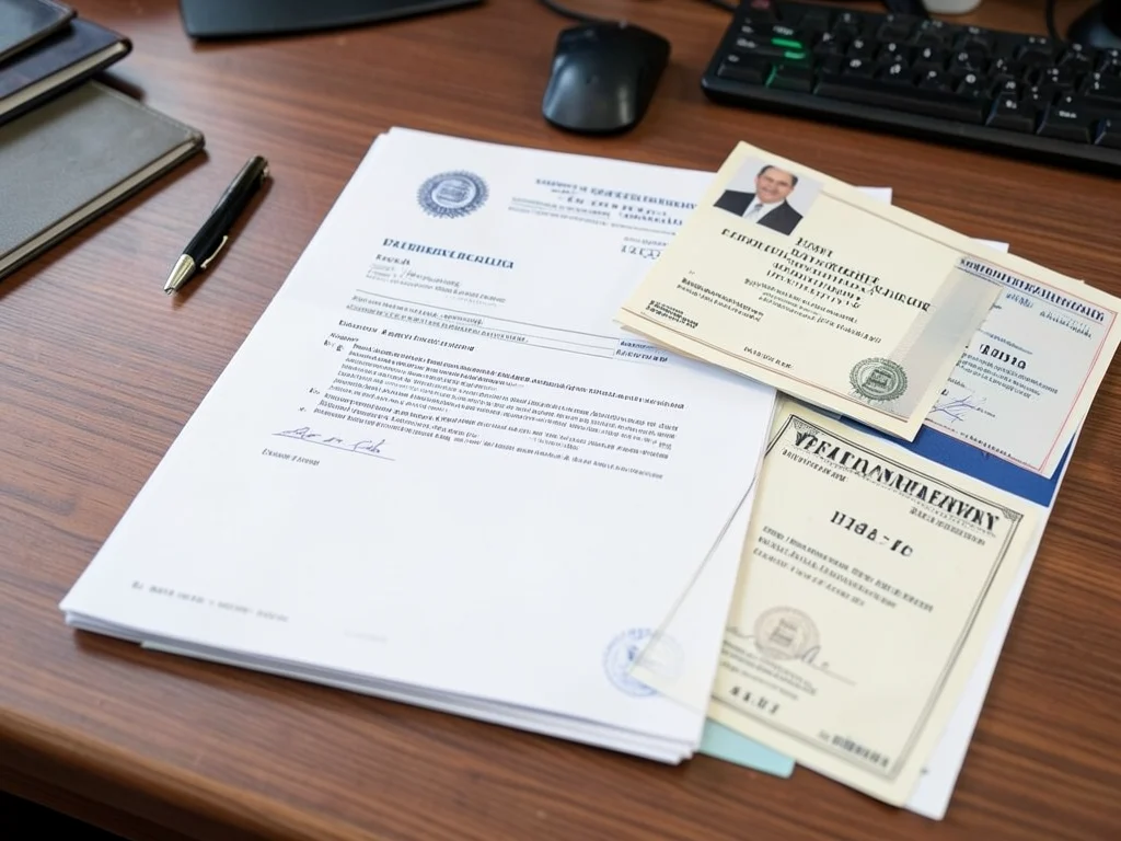 Required documents for the HR internship application.