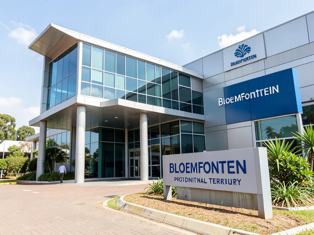 The Free State Provincial Treasury building in Bloemfontein.