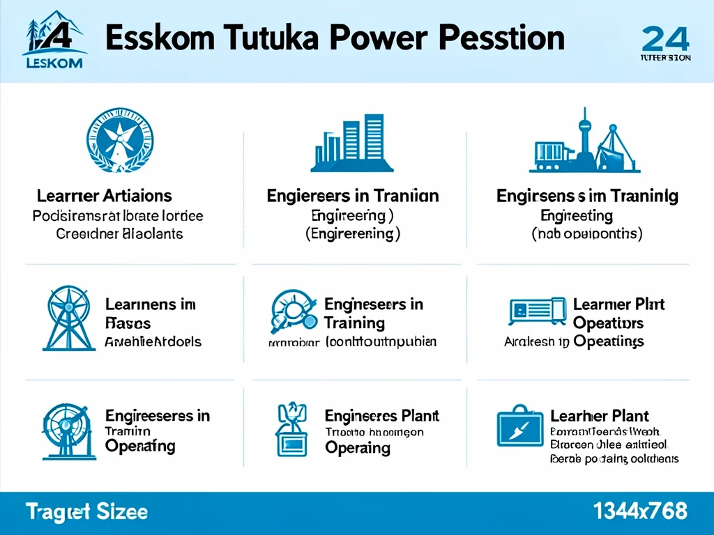 Breakdown of Eskom learnership and internship opportunities at Tutuka Power Station.