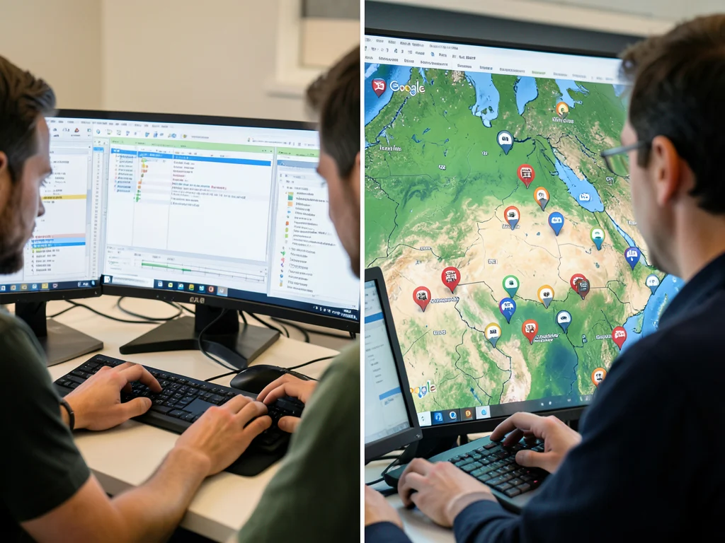 Computer skills required for the internship, including Microsoft Office and Google Earth.