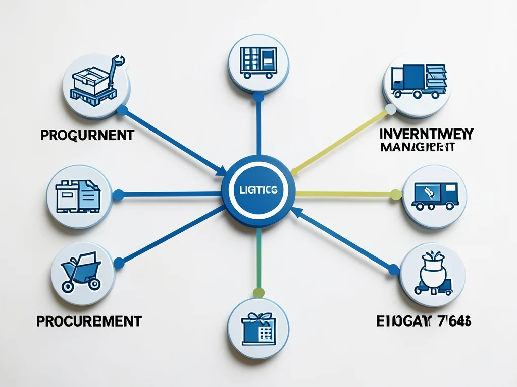 Diagram illustrating supply chain management concepts.