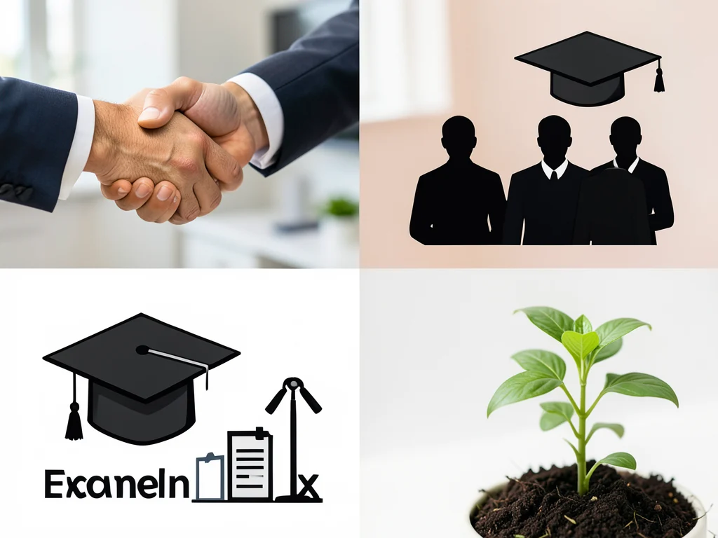 Icons symbolizing various human resource functions.