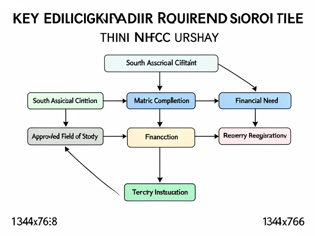 Flowchart of NHFC bursary eligibility requirements.